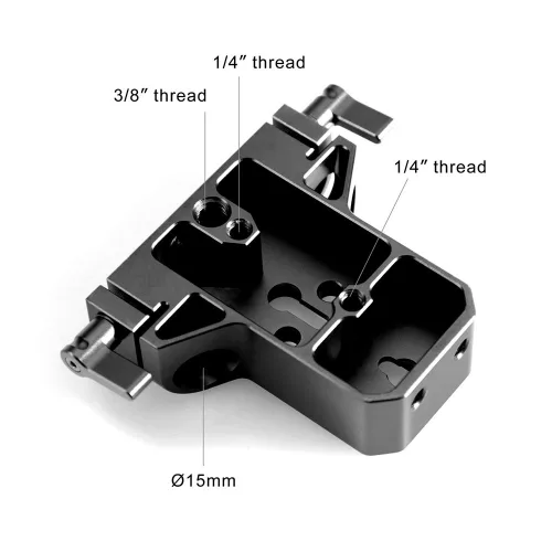 SmallRig Baseplate with (15mm) Rod Clamp (1674)
