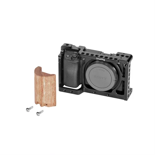 SmallRig Wooden Handgrip for Sony A6500 ILCE-6500 (1970)