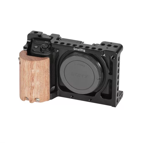 SmallRig Wooden Handgrip for Sony A6500 ILCE-6500 (1970)