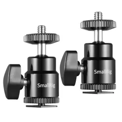   SmallRig mini gömbfej 1/4-es csatlakozással, vakupapucs adapterrel (2db) (2059)