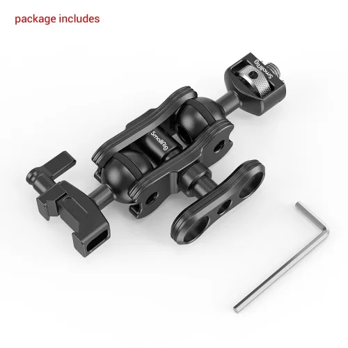 SmallRig Magic Arm with Double Ballheads( Arri locating Pins and NATO Clamp) (2116C)