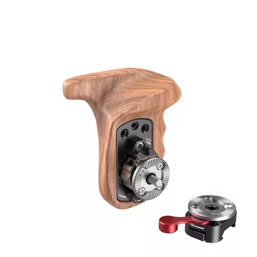 SmallRig Left Side Wooden Grip with NATO Mount (2118C)