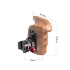 SmallRig Left Side Wooden Grip with NATO Mount (2118C)