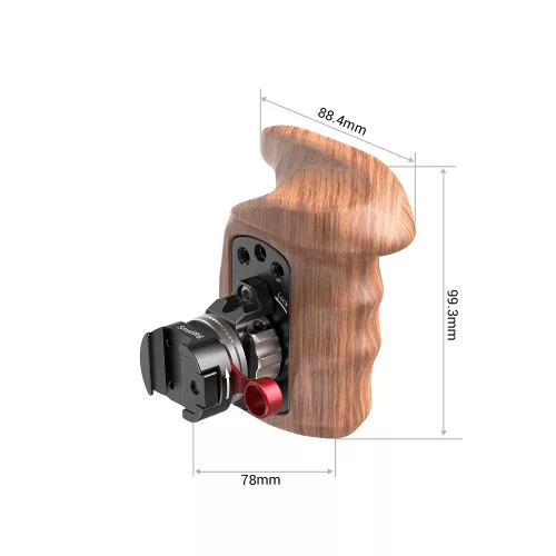 SmallRig Left Side Wooden Grip with NATO Mount (2118C)