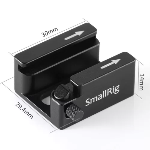 SmallRig Cold Shoe Mount Adapter with Anti-off Button (BUC2260B)