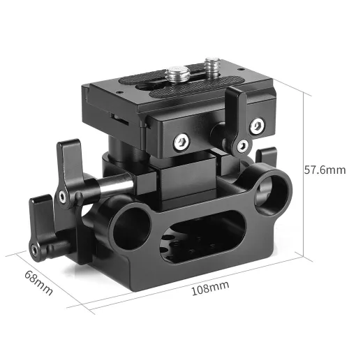 SmallRig Universal 15mm Rail Support System Baseplate (DBC2272)