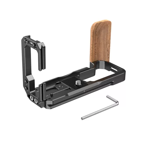 SmallRig 2811 L-Bracket for X-T4 w. wooden Grip 