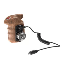   SmallRig Right Side Wooden Hand Grip with Record Start/Stop Remote Trigger for Sony Mirrorless Cameras (HSR2511)