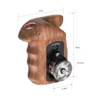 SmallRig Right Side Wooden Hand Grip with Record Start/Stop Remote Trigger for Sony Mirrorless Cameras (HSR2511)