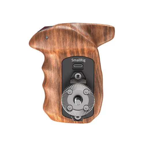 SmallRig Right Side Wooden Hand Grip with Record Start/Stop Remote Trigger for Sony Mirrorless Cameras (HSR2511)