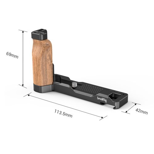 SmallRig L-Shape Wooden Grip with Cold Shoe for Sony ZV1 Camera (2936)
