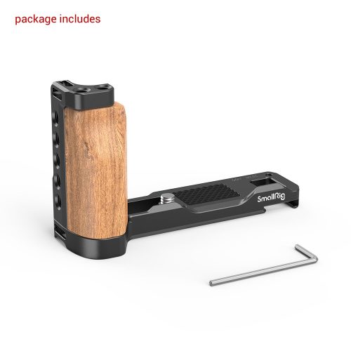 SmallRig L-Shape Wooden Grip with Cold Shoe for Sony ZV1 Camera (2936)