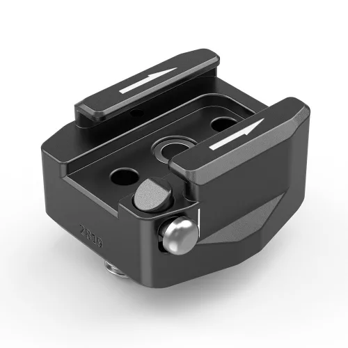 SmallRig Rotatable Cold Shoe Mount Adapter (Two 1/4"-20 Screws) (2819)