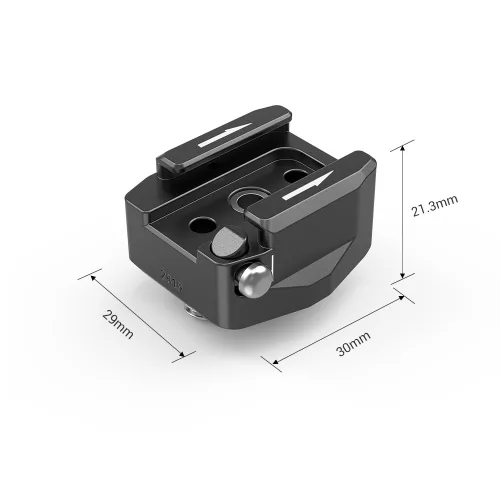 SmallRig Rotatable Cold Shoe Mount Adapter (Two 1/4"-20 Screws) (2819)
