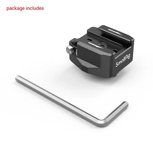 SmallRig Rotatable Cold Shoe Mount Adapter (Two 1/4"-20 Screws) (2819)