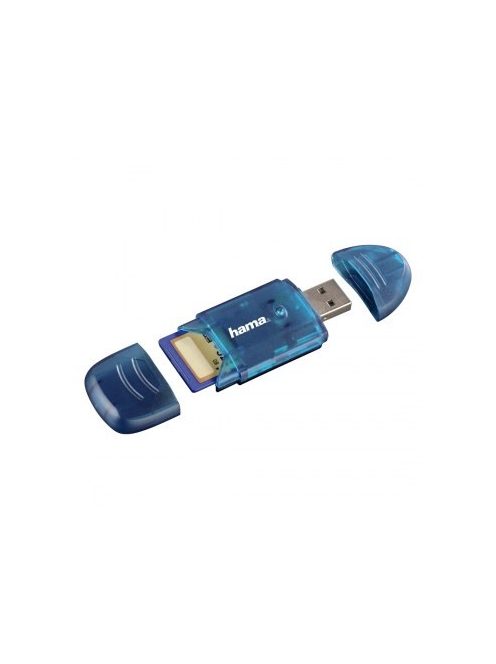 Hama "6 in 1" kártyaolvasó USB 2.0 (4 színben) (kék)