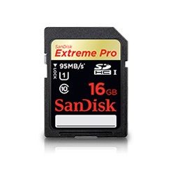 SanDisk SDHC 16GB Extreme Pro (cl10) (UHS-I) (95MB/s)
