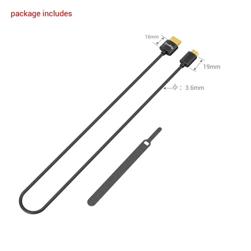 SmallRig Ultra Slim 4K HDMI Cable (C to A) 55cm (3041)