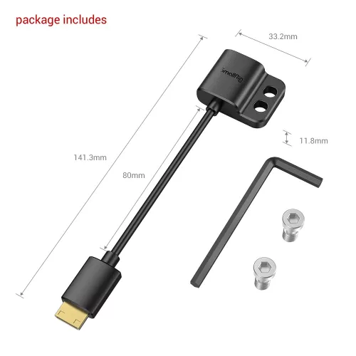 SmallRig Ultra Slim 4K HDMI Adapter Cable (C to A) (3020)