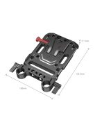 SmallRig V Mount Battery Plate with Dual 15mm Rod Clamp (3016)