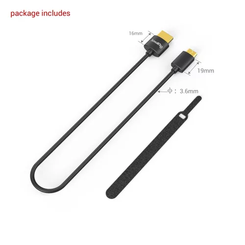 SmallRig Ultra Slim 4K HDMI Cable (C to A) 35cm (3040)