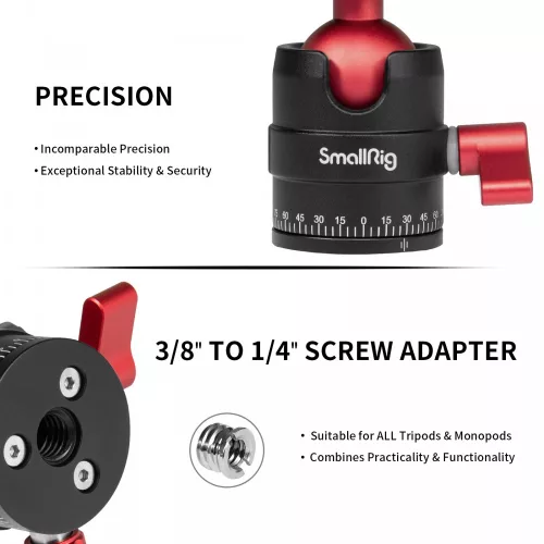 SmallRig Aluminum Panoramic Ball Head (3034)