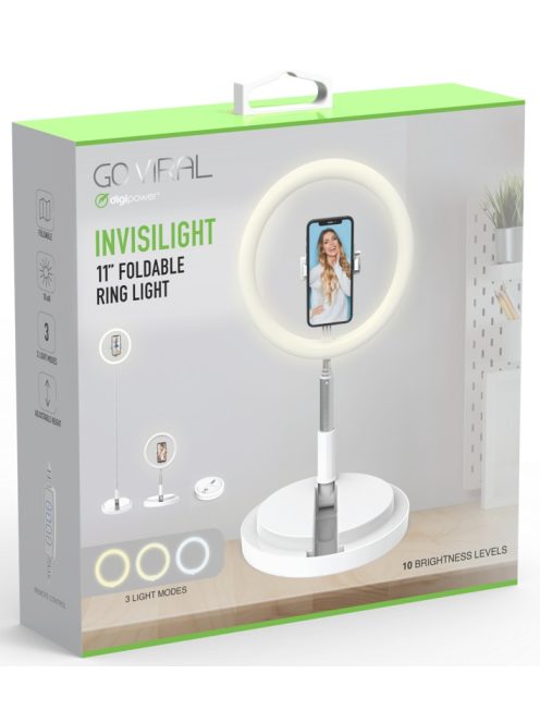 Digipower Invisilight 11" Foldable Ring Light 