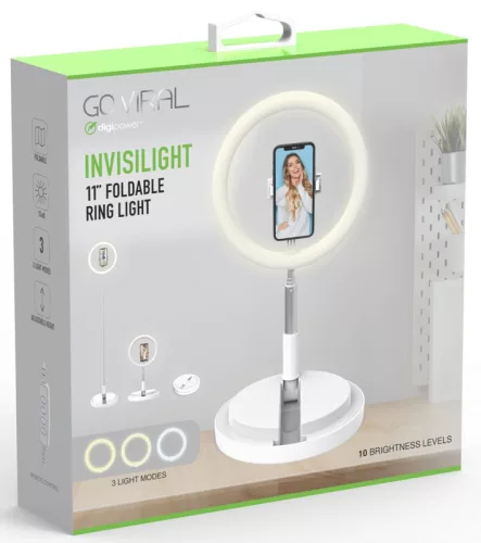 Digipower Invisilight 11" Foldable Ring Light 