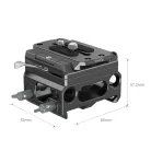 SmallRig Lightweight Baseplate with Dual 15mm Rod Clamp (magnesium alloy version) (3067)