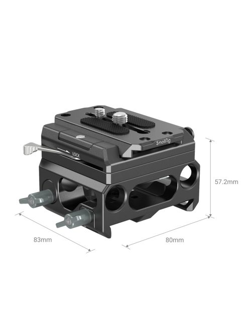 SmallRig Lightweight Baseplate with Dual 15mm Rod Clamp (magnesium alloy version) (3067)