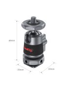 SmallRig Mini Ball Head with Removable Cold Shoe Mount (2db) (2948)