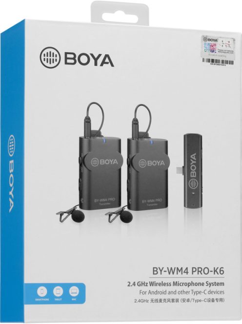 Boya BY-WM4 PRO-K6 / 2.4G Wireless Microphone for Type-C devices / 2 TX+1 RX 