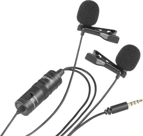 Boya BY-M1DM / Dual-Mic Lavalier Microphone 