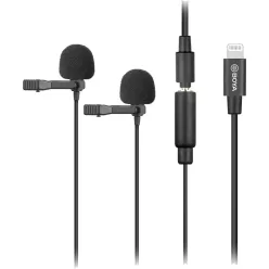   Boya BY-M2D / Dual-Mic Lavalier Microphone / for iOS devices 