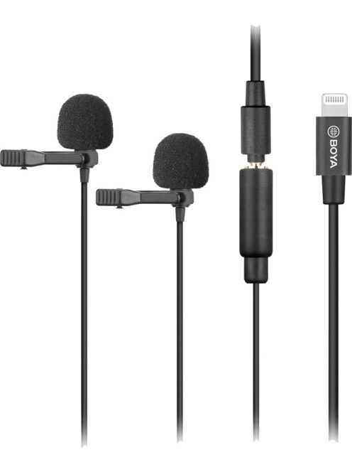 Boya BY-M2D / Dual-Mic Lavalier Microphone / for iOS devices 