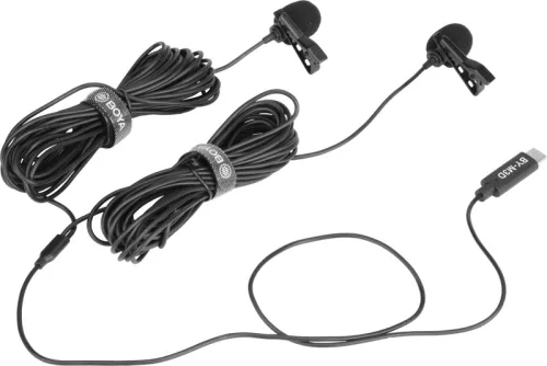 Boya BY-M3D / Dual-Mic Lavalier Microphone / for Type-C devices 