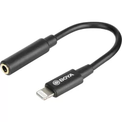   Boya BY-K3 / 3.5mm Female TRS to Male Lightning Adapter Cable (20cm) 