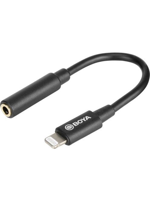 Boya BY-K3 / 3.5mm Female TRS to Male Lightning Adapter Cable (20cm) 