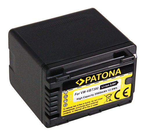 PATONA VW-VBT380 STANDARD akkumulátor (3.560mAh) (for Panasonic)