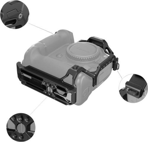 SmallRig Camera Cage with Grip (for Canon EOS R5 & EOS R5 C & EOS R6) (3464)