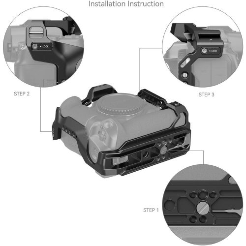 SmallRig Camera Cage with Grip (for Canon EOS R5 & EOS R5 C & EOS R6 & EOS R6 mark II & EOS R6 mark III) (3464B)