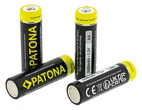 PATONA AA NiMh akkumulátor (2.450mAh) (4db + tok) (1189)