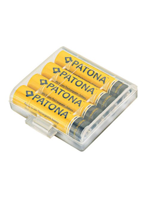 PATONA AA NiMh akkumulátor (2.450mAh) (4db + tok) (1189)