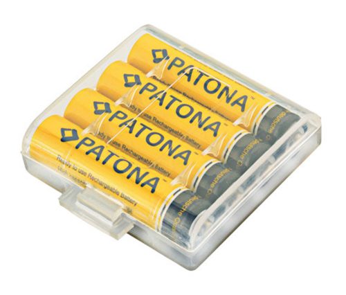 PATONA AA NiMh akkumulátor (2.200mAh) (4db + tok) (1189)