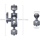 SmallRig 3873 Magic Arm with Dual Ball heads (1/4"-20 Screws)