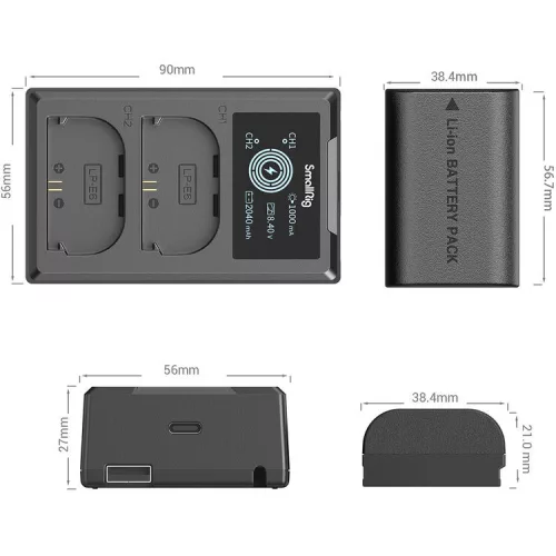 SmallRig 3821 LP-E6NH Battery & Charger Kit