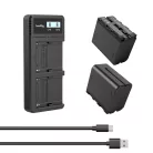 SmallRig 3823 Battery and Charger KIT (for Sony 2x NP-F970)