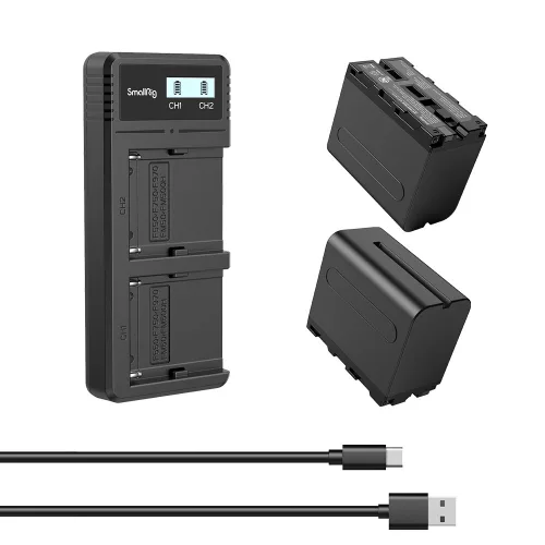 SmallRig 3823 Battery and Charger KIT (for Sony 2x NP-F970)