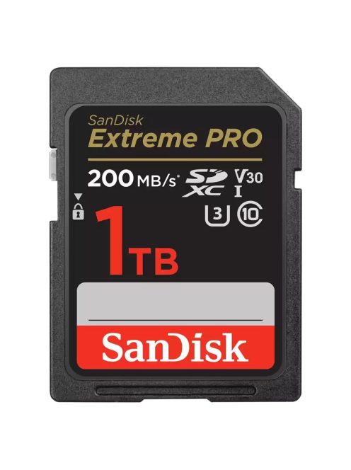 SanDisk Extreme® PRO SDXC™ 1TB memóriakártya (UHS-I) (V30) (U3) (C10) (200MB/s) (121599)