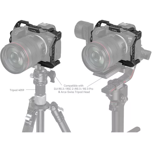 SmallRig 4159B "HawkLock" Quick Release Cage (for Canon EOS R6 mark II)